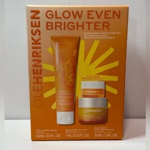 Ole Henriksen Glow Even Brighter Banana Bright Set 3pc Skincare Kit NIB